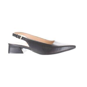 Naturalizer Black Leather Slingback Pointed Toe Low Heel Sandals
